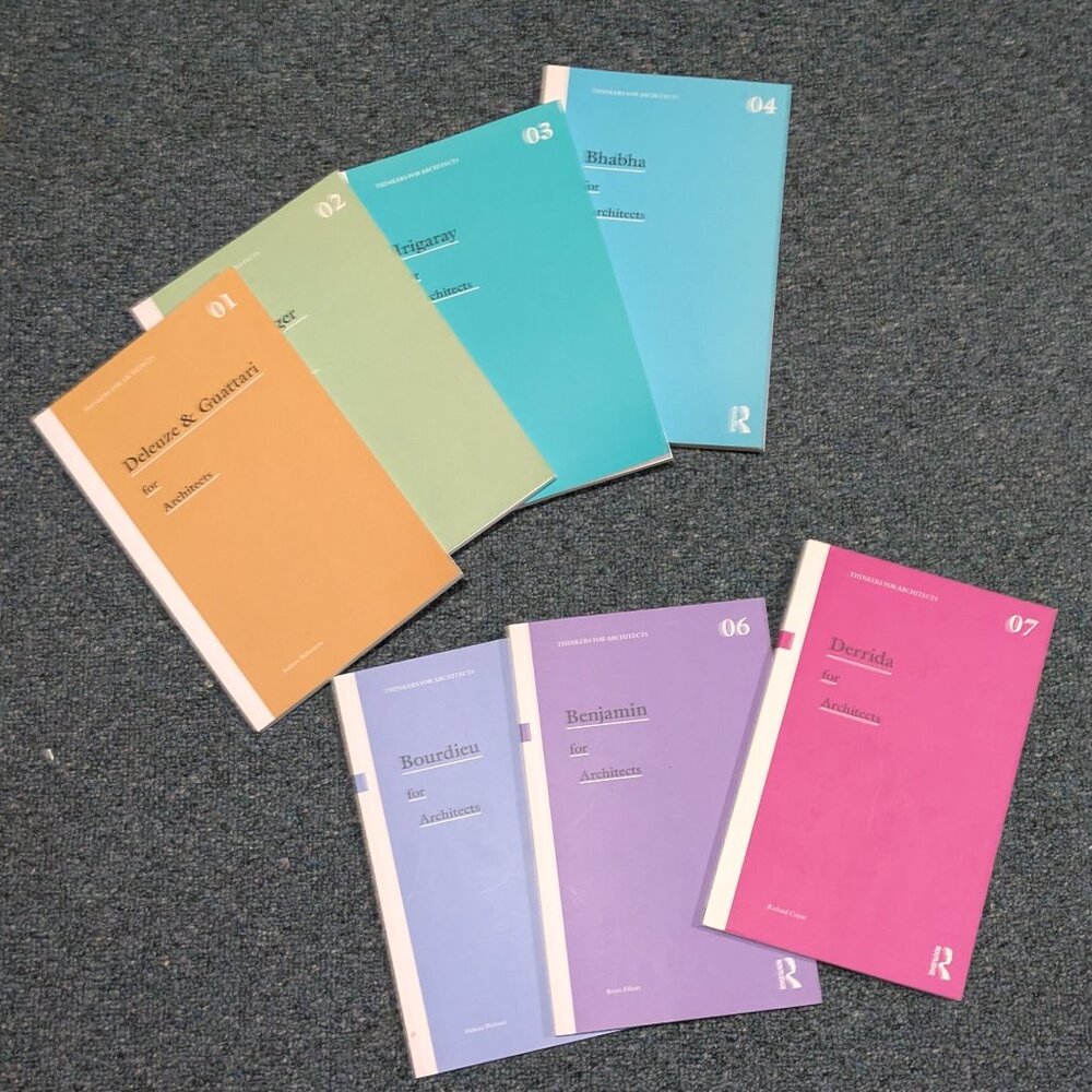 Thinkers for Architects Book Set 1-7 Philosophy Architecture Theory